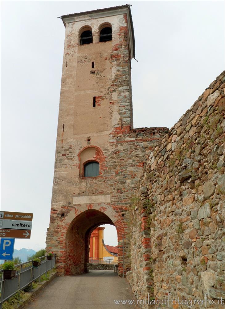 Magnano (Biella, Italy) - Medieval tower at the entrance to the ricetto